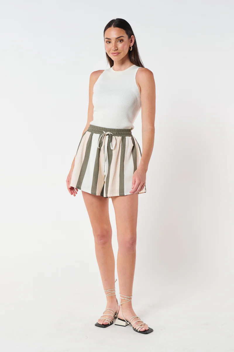 Como Swing Short - Multi Stripe | Apero Label