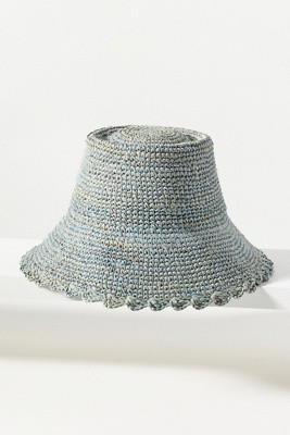 Wyeth Scalloped Straw Bucket Hat | Anthropologie (US)