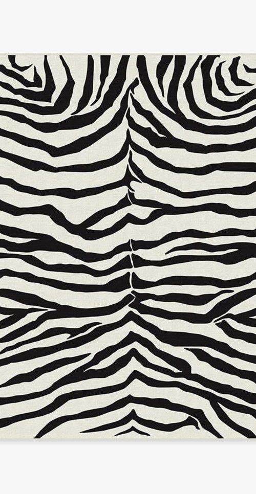 Zebra Black Rug | Ruggable