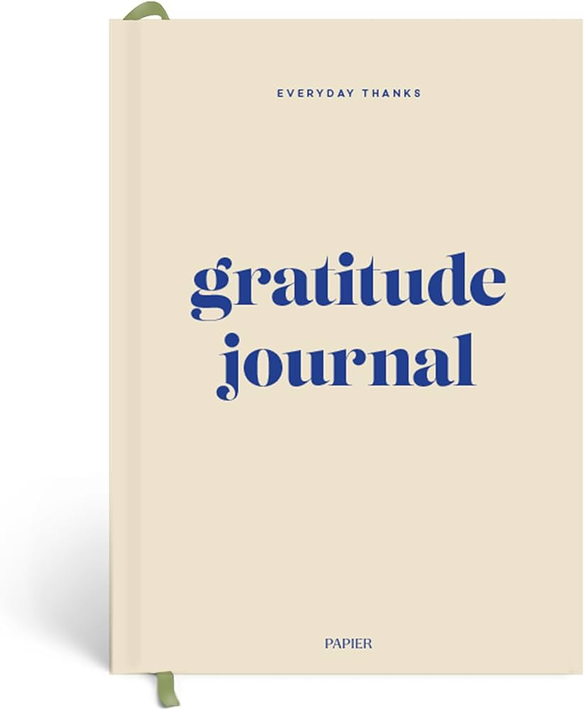Papier Daily Gratitude Journal - Beige, 8.46"L x 6.02"W | Hardcover Gratitude & Healthy Mindset D... | Amazon (US)