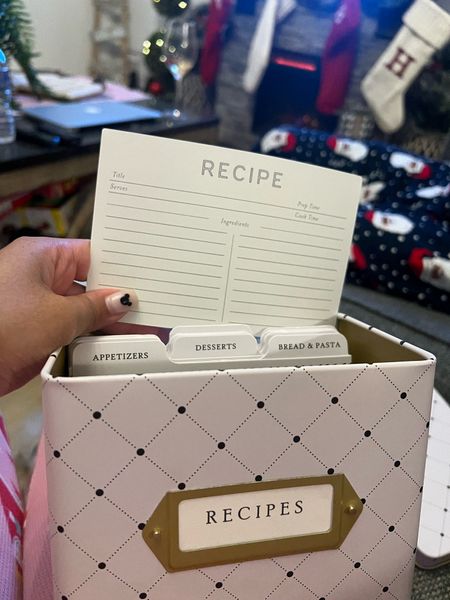 The perfect Recipe box holder! I’m gifting one to a good friend of mine who loves to cook. This is such a great gift idea for the cook in your life!

#LTKGiftGuide #LTKCyberWeek #LTKhome