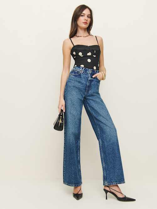 Wes High Rise Wide Leg Jeans | Reformation (Global)