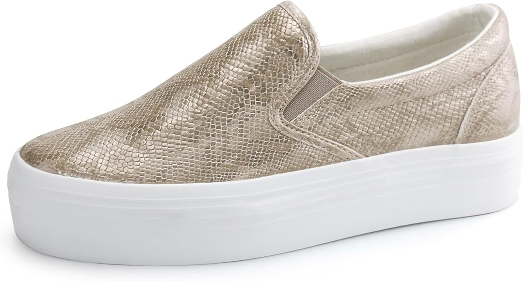 JABASIC Women Slip-on Platform Loafers Casual Comfortable Loafer Shoes | Amazon (US)
