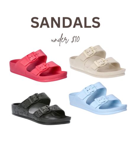 Cute sandals for under $10! Summer sandals  

#LTKShoeCrush #LTKFindsUnder50 #LTKStyleTip