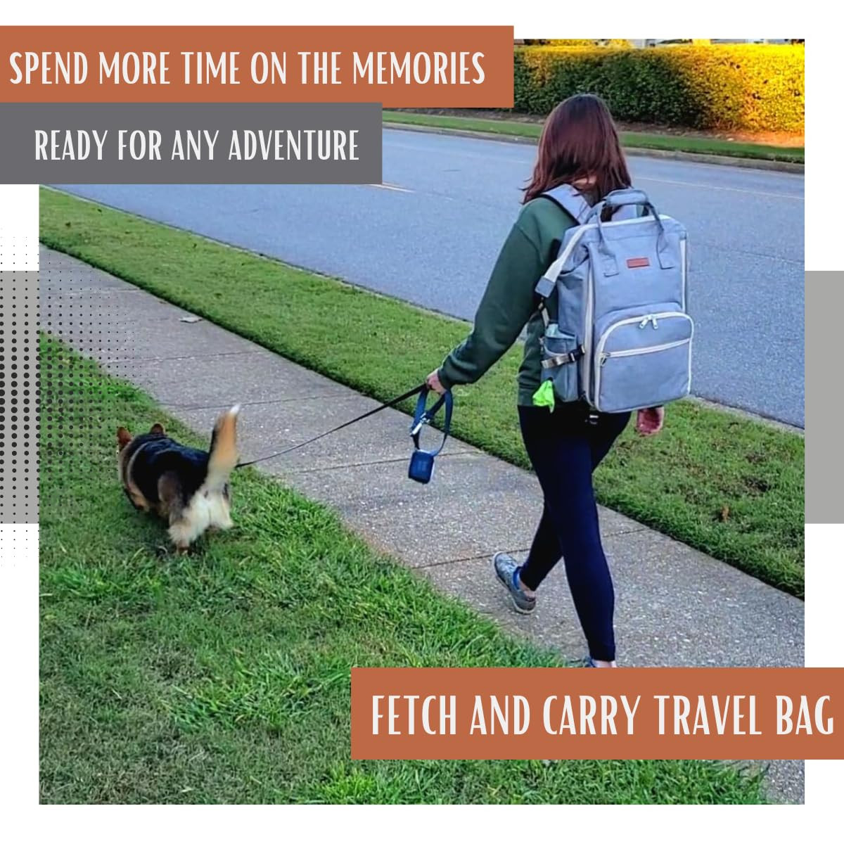 Tito's Closet Dog Travel Bag Includes Dog Travel Accessories 2-Pack Dog Travel Bowl, 2 Dog Food C... | Amazon (US)