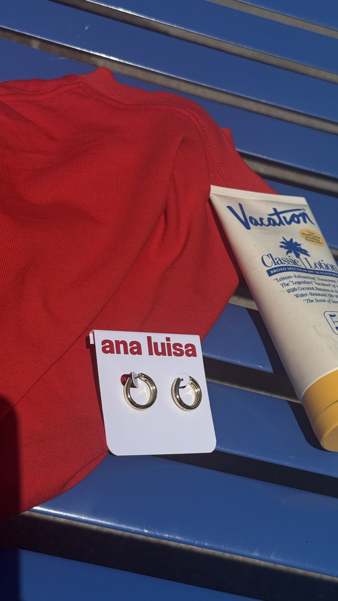 Water Resistant Earrings from @Ana Luisa 

Wore these to the pool today! #ad

#LTKmomlife #LTKootd #LTKSeasonal