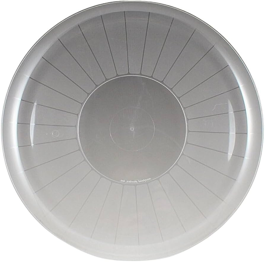 Sovereign Clear Plastic Round Tray, 18" (1 Pc.) - Elegant Design, Perfect Serving Platter for Soc... | Amazon (US)