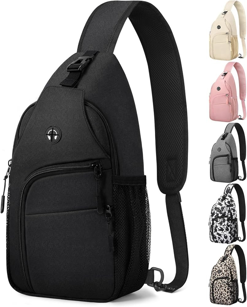 Pritent Crossbody Bags for Women Man Waterproof Sling Bag Backpack Trendy Casual Cross Body Bag w... | Amazon (US)