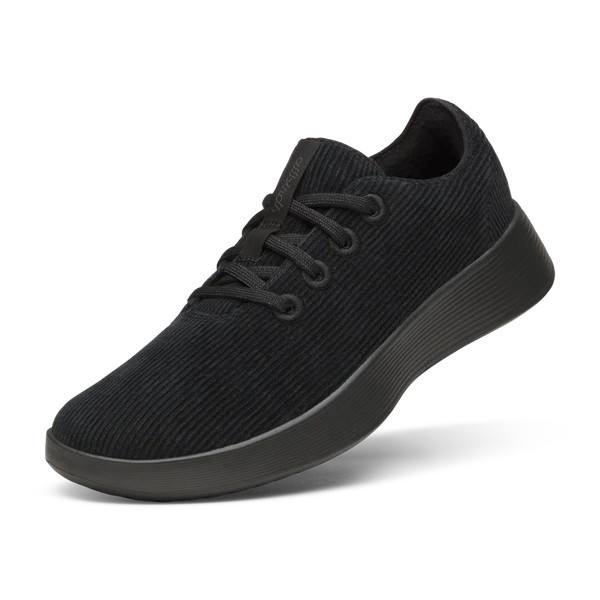 Men's Runner Go - Corduroy - Natural Black (Dark Grey Sole) | Allbirds