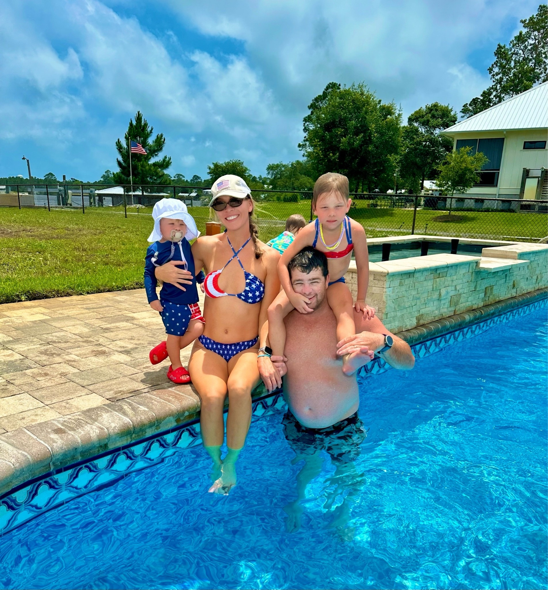 Fourth of July ❤️🤍🩵 #Swimsuit #RedWhiteAndBlue #FourthOfJuly #FourthOfJulyOutfit #KidsSwimsuits #KidsSunHats #KidsSwim

#LTKSwim #LTKKids #LTKmomlife