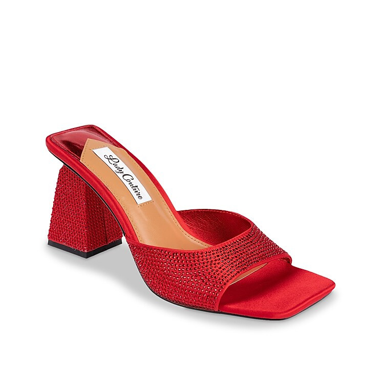 Lady Couture Reese Mule | Women's | Red | Size 10 | Heels | Sandals | DSW