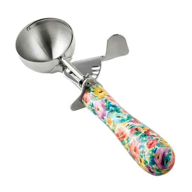 The Pioneer Woman Sweet Romance Stainless Steel Trigger Ice Cream Scoop | Walmart (US)
