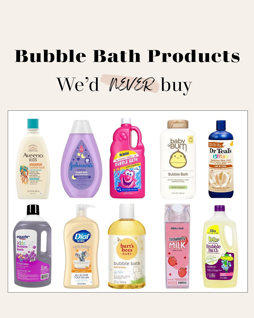 That bubbly soak might not be as gentle as it looks 🫧

Most bubble bath products are filled with synthetic fragrance, sulfates, and dyes that can strip your skin’s natural oils and cause irritation-especially for sensitive skin.

🛁 For a clean, non-toxic soak, choose products made with gentle plant-based ingredients, essential oils, and nourishing botanicals that soothe and hydrate instead of irritate

Clean swaps mentioned:
- @attitude_living 
- @puracy 
- @livebathorium 
- @cleankidsnaturally 
- @babobotanicals 
- @honest 
- @carinaorganics - @californiababy - @myecopeaco