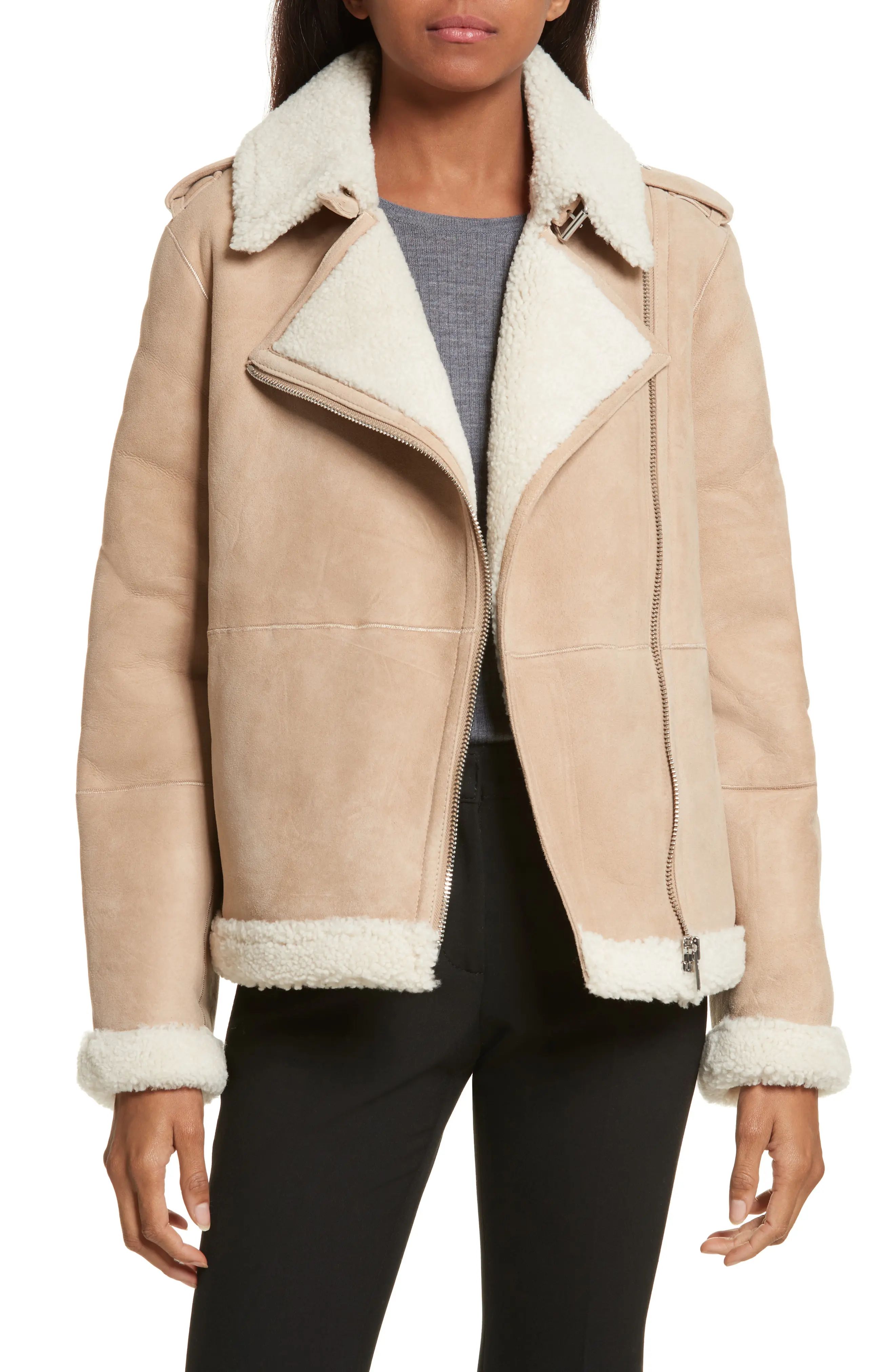 genuine shearling jacket | Nordstrom