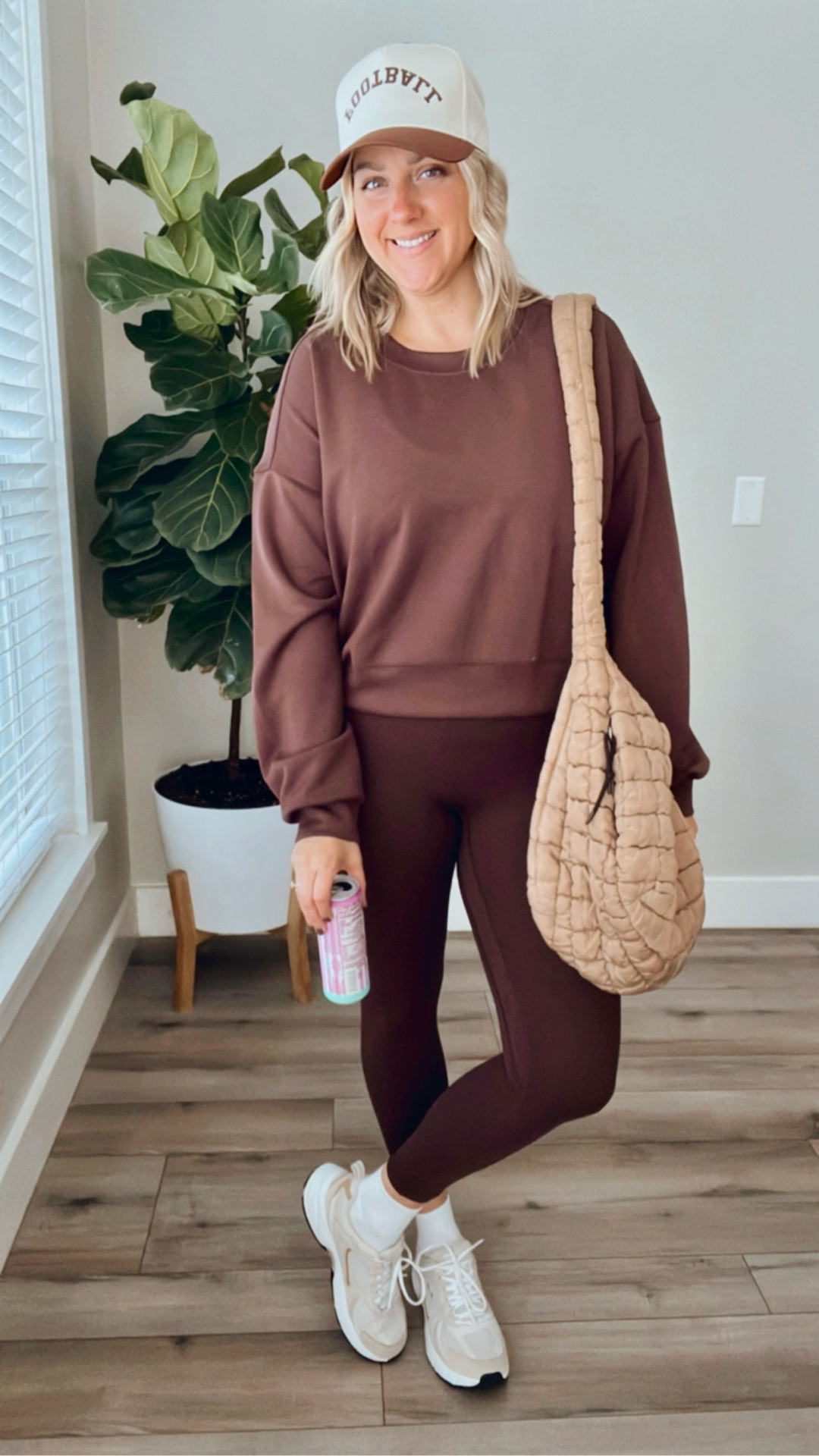All-brown athleisure that actually feels luxe 🤎
The leggings have that perfect tummy control + buttery stretch, and the cropped crew matches perfectly for an elevated everyday look.

👟 Wearing size Large in both

#yunoga #amazonfinds #amazonfashion #athleisurestyle #midsizestyle #wfhoutfit #fallfashion #neutraloutfit #momstyle #ootd #affordablefashion

#LTKMidsize #LTKActive #LTKFindsUnder50