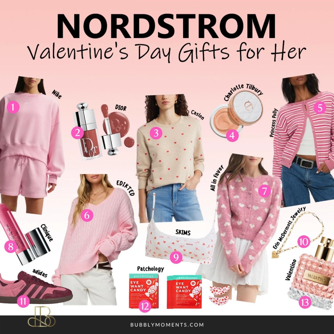 Valentine’s Day made easy 💖 If you’re looking for thoughtful Valentine’s Day gifts for her, these Nordstrom finds are such a good place to start. From stylish wardrobe staples to beauty favorites and cozy luxe pieces, everything here feels special and gift-worthy.
Whether you’re shopping for your partner, your best friend, or treating yourself, these picks are perfect for celebrating love in all forms. I love how effortless these gifts feel—classic, elevated, and easy to love. Save this for later, tap to shop, and find something she’ll be excited to receive this Valentine’s Day 💝
#LTKValentine #LTKSeasonal #LTKFindsUnder100 #ValentinesDayGifts #GiftsForHer #NordstromFinds #GiftIdeasForHer #ValentinesInspo #WomensGifts #GalentinesDay #SelfLoveGifts #FashionFinds #BeautyFinds 

 