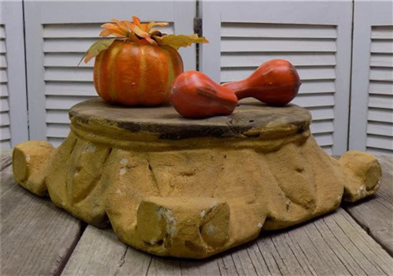 Wooden Architectural Column Base, Ionic Column Plinth, Wood Riser Base A64, Wedding Decor, Column... | Etsy (US)