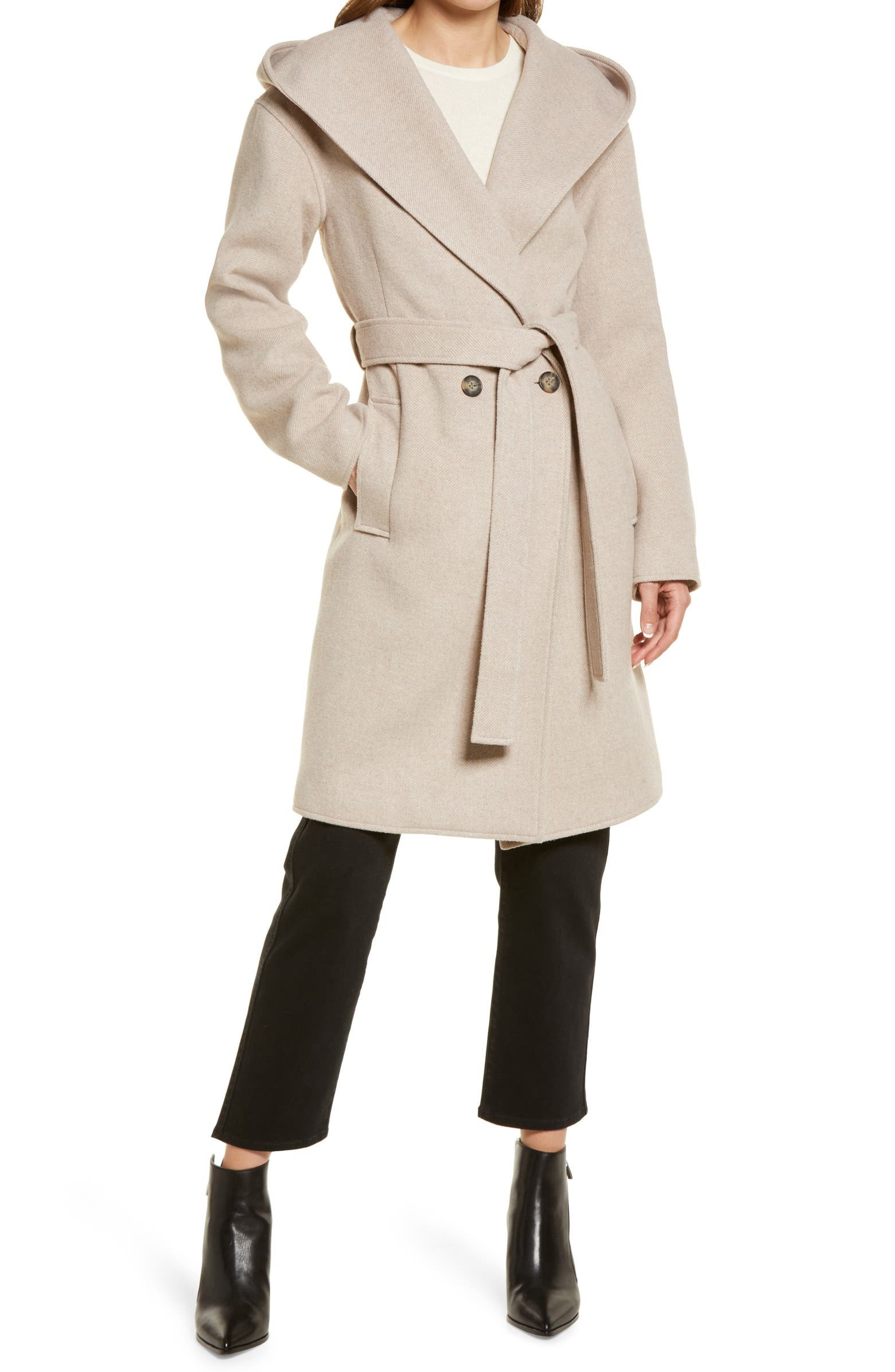 Hooded Wrap Coat | Nordstrom Canada