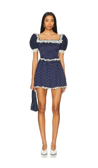 Ines Mini Dress in Navy | Revolve Clothing (Global)