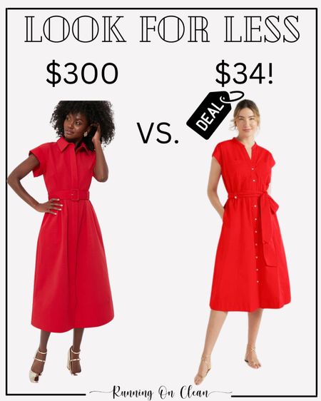 Loving this look and found it for way LESS!
$300 dollar red midi dress vs. $34 dress. TTS (I have the deal dress and wear a small)


#LTKStyleTip #LTKFindsUnder50 #LTKSeasonal