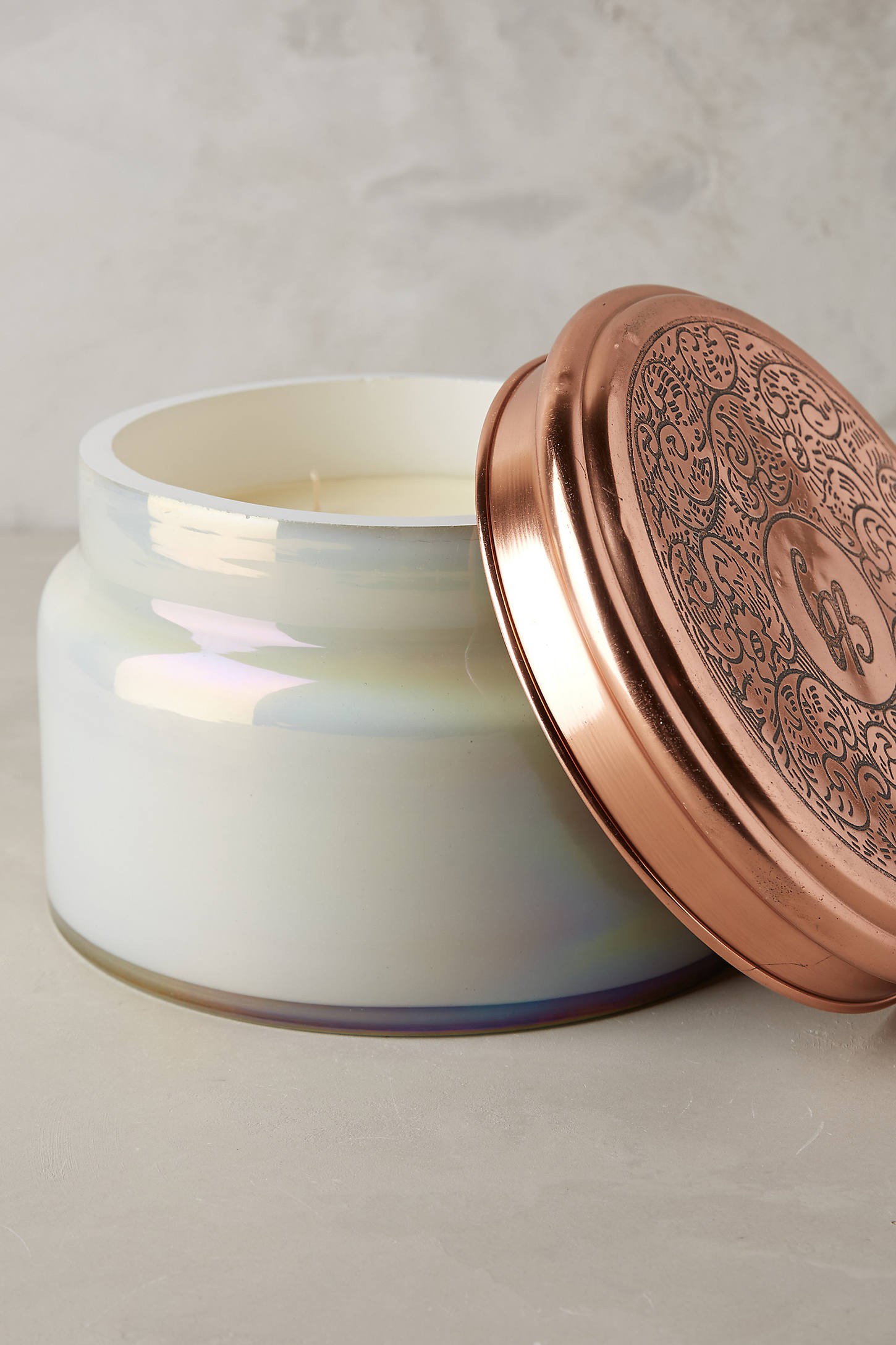 Colossal Capri Blue Mercury Glass Candle | Anthropologie (US)