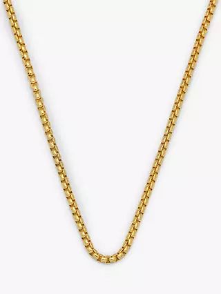 Estella Bartlett Chunky Rounded Box Chain Necklace, Gold | John Lewis (UK)