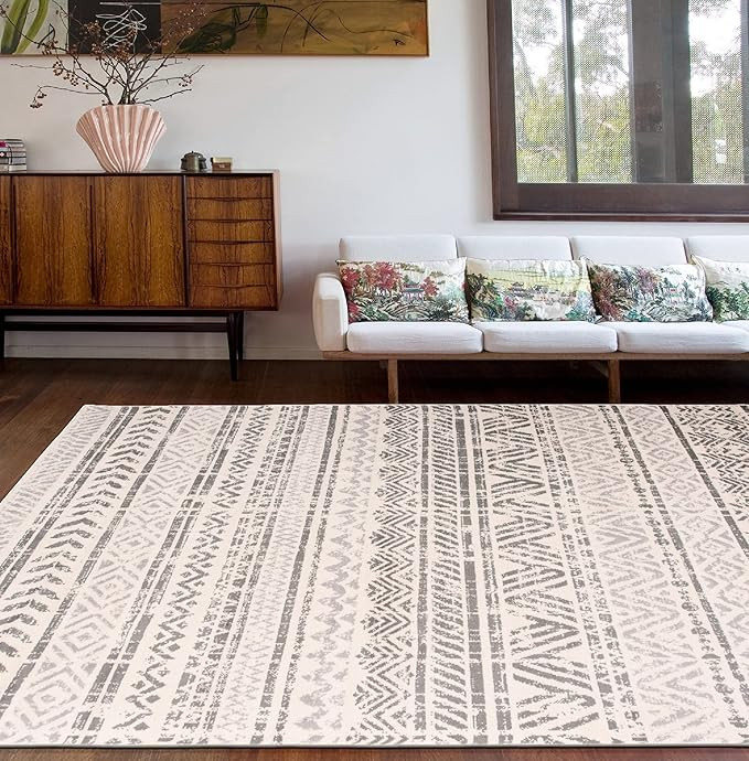 Rugshop Geometric Boho Perfect for high Traffic Areas of Your Living Room,Bedroom,Home Office,Kit... | Amazon (US)