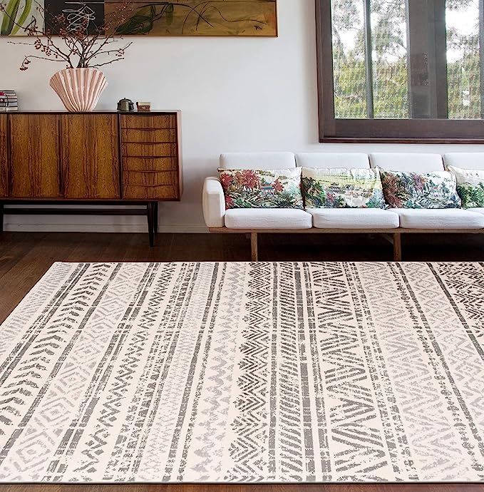 Rugshop Geometric Boho Perfect for high Traffic Areas of Your Living Room,Bedroom,Home Office,Kit... | Amazon (US)