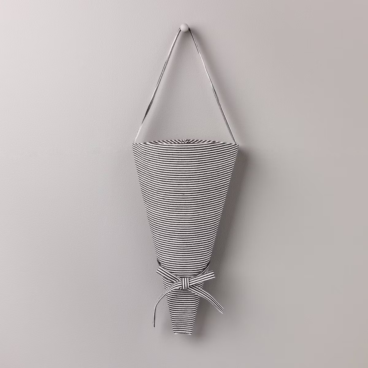 Ticking Stripe Flower Bouquet Tote Gray/Cream - Hearth & Hand™ with Magnolia | Target