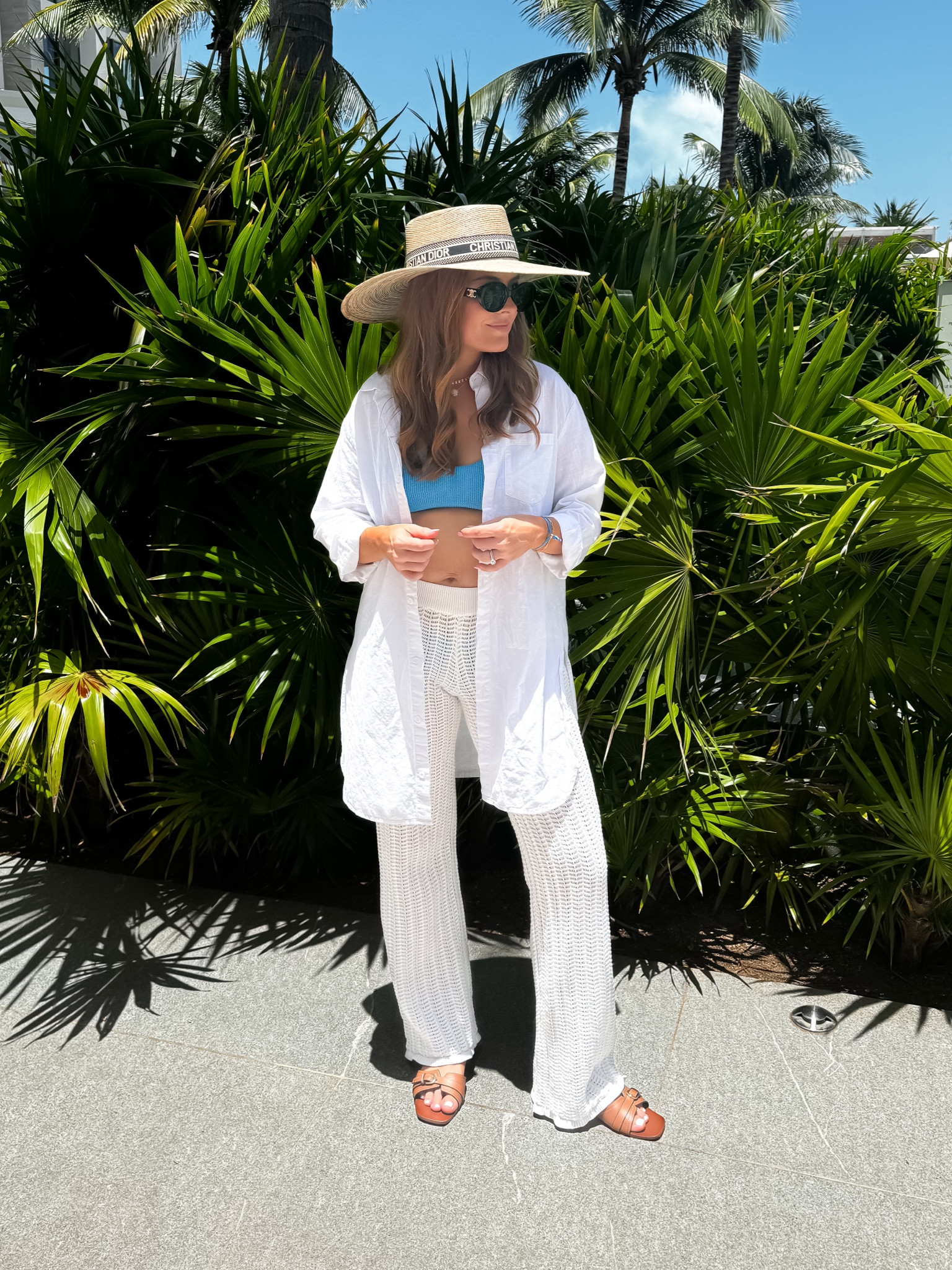 Outfit recap from Mexico! I love these crochet bathing suit, cover up pants! I also got this bathing suit right before hand and ended up loving it! Gives the Hunza G vibe!

#LTKSeasonal #LTKTravel #LTKSwim