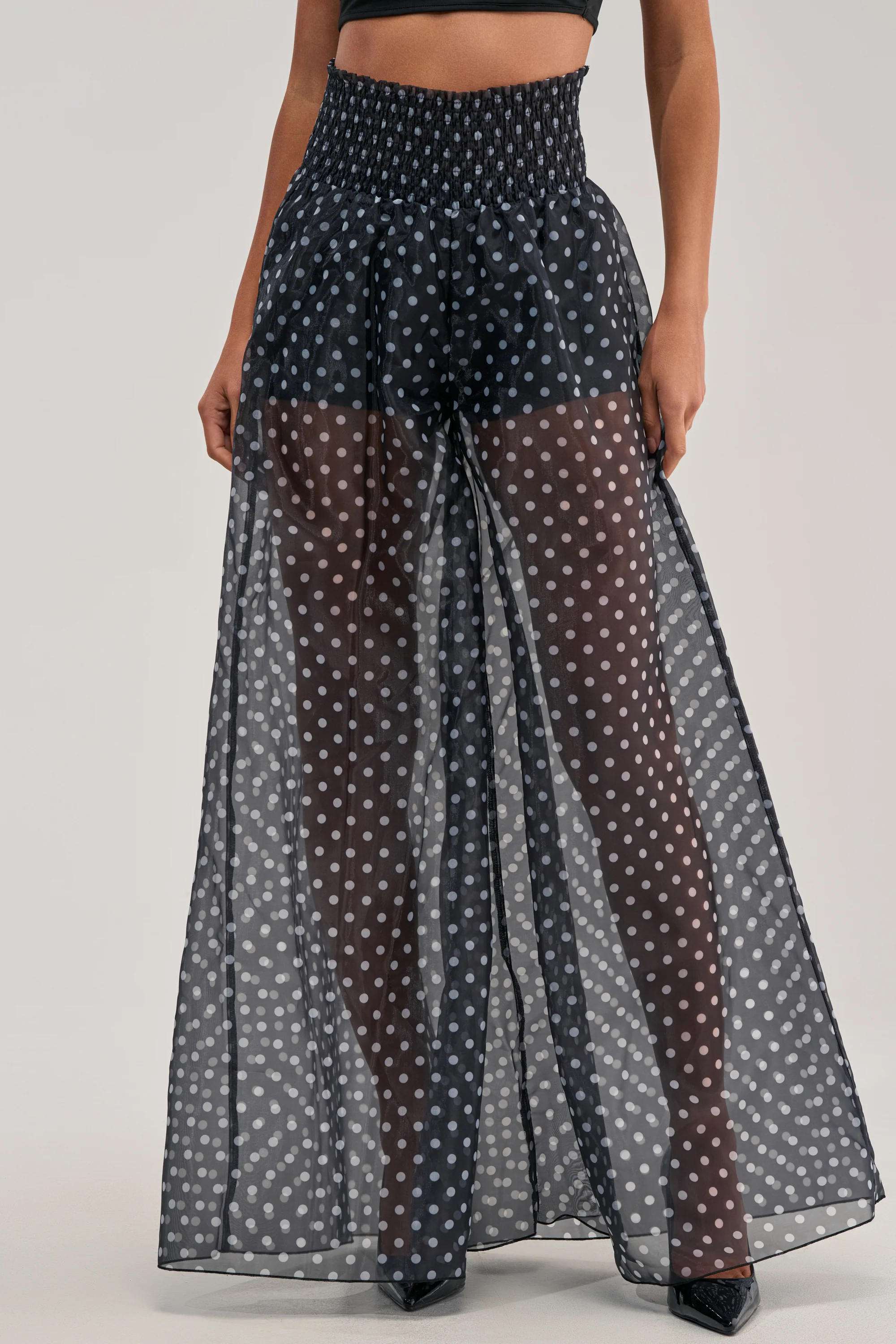 PRETTY GIRL POLKA DOT PALAZZO PANT | AKIRA