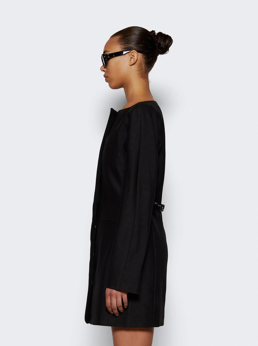 La Robe Spalla Mini Dress Black | The Webster