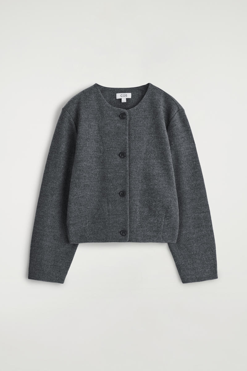 Boiled Merino Wool Cardigan | COS UK