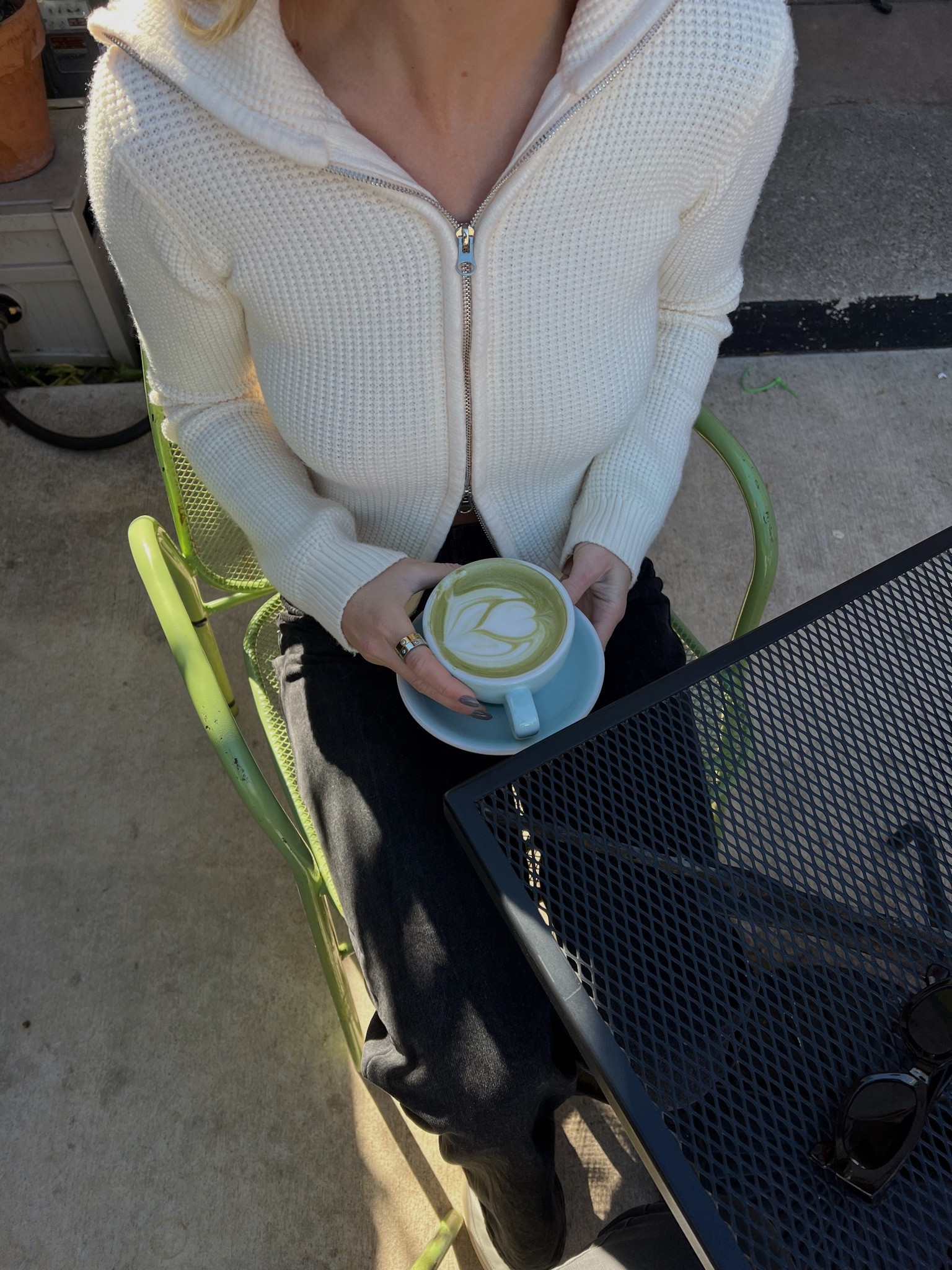 sweater top - size 2
denim - size 2