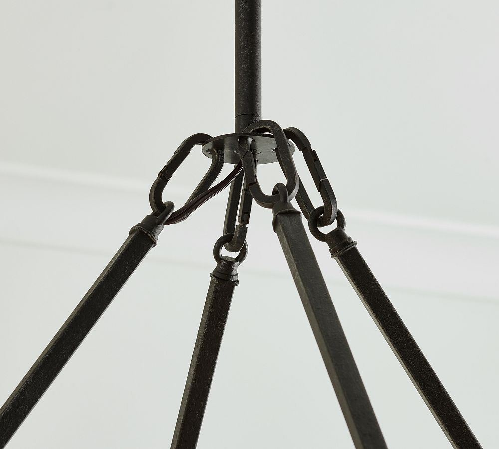 Remington Iron Round Chandelier (42"-60") | Pottery Barn (US)