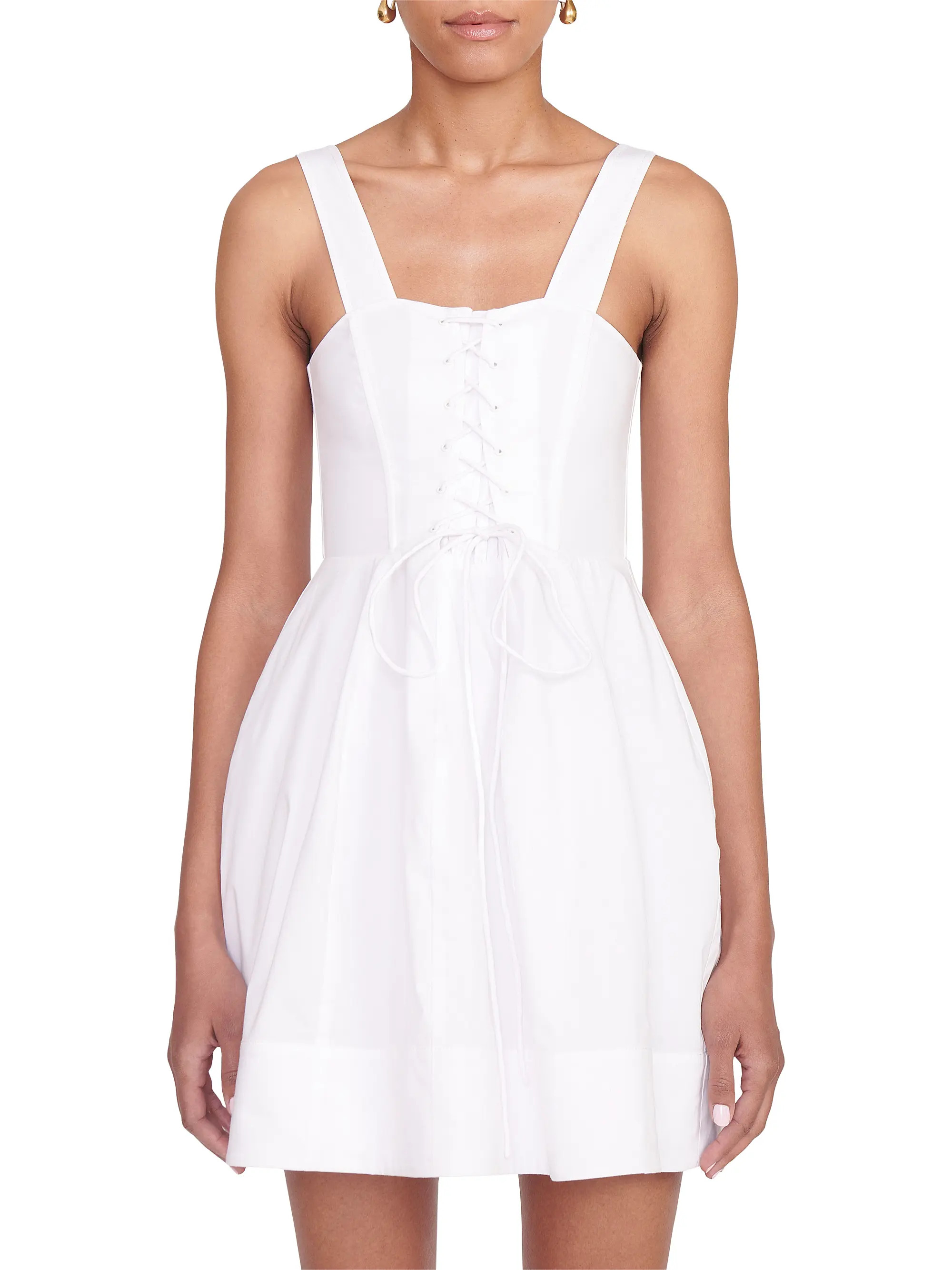 Sutton Lace-Up Minidress | Saks Fifth Avenue
