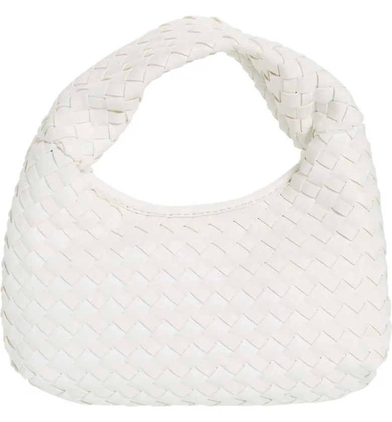 Woven Top Handle Vegan Leather Bag | Nordstrom | Nordstrom