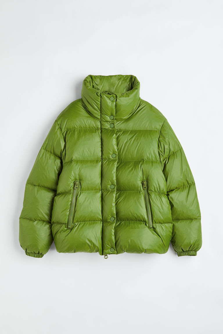 H & M - Puffer jacket - Green | H&M (UK, MY, IN, SG, PH, TW, HK)