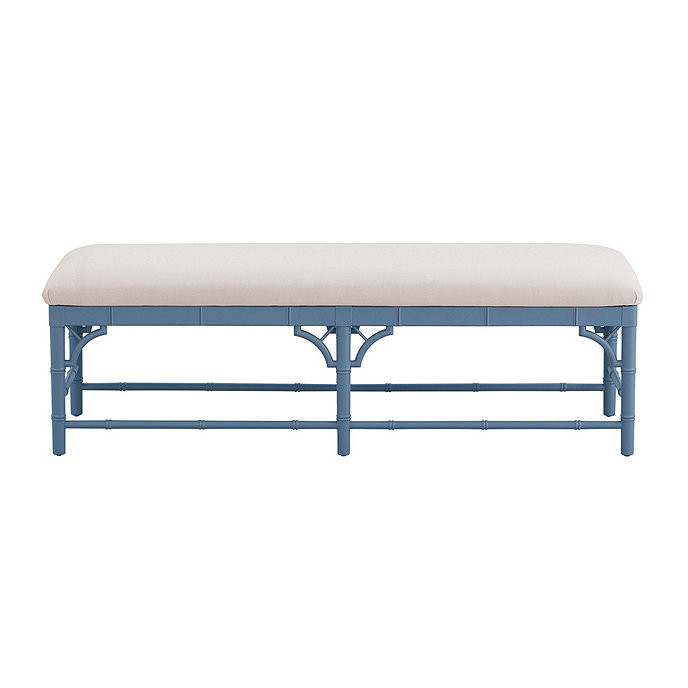 Dayna Bench with Sandberg Parchment Seat | Ballard Designs, Inc.