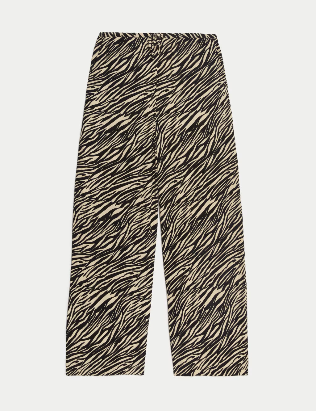 Animal Print Drawstring Wide Leg Trousers | Marks & Spencer (UK)