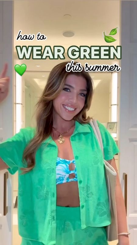 HOW TO WEAR GREEN THIS SUMMER ☀️💚 all from Walmart fashion. Green two piece swim coverup & blue bikini I’m wearing in a medium. I also sized one up on the palm print romper to a medium. The green long sleeve top and shorts I’m wearing a small, fit true to size.


Madison Payne, Walmart fashion, summer outfits, Walmart new arrivals

🔍: Walmart new arrivals, Walmart summer fashion, Walmart vacation looks, Madison Payne, Beverly Hills, California, vacation outfits