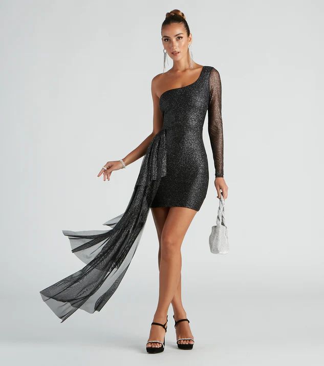Beatrice Formal Glitter Mini Dress | Windsor Stores
