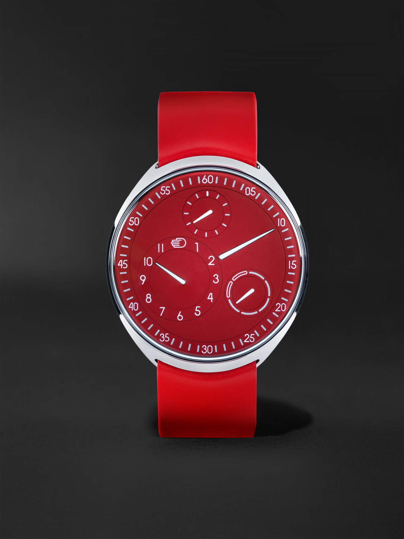 Type 1 Slim Red Limited Edition Automatic 42mm Titanium and Rubber Watch, Ref. No. Type 1S 000 | Mr Porter (US & CA)