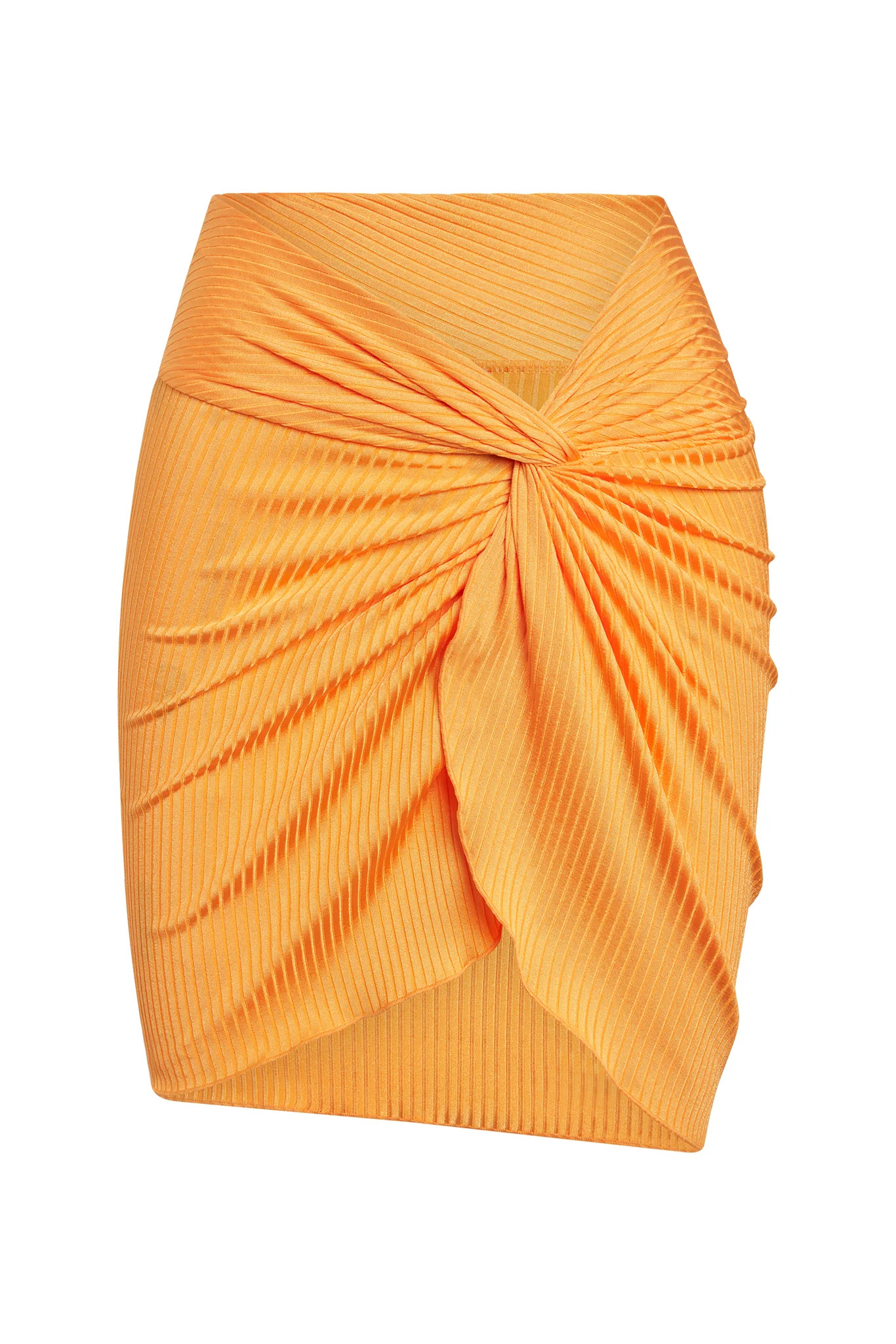 Andros Mini Sarong - Clementine Wide Rib | Monday Swimwear