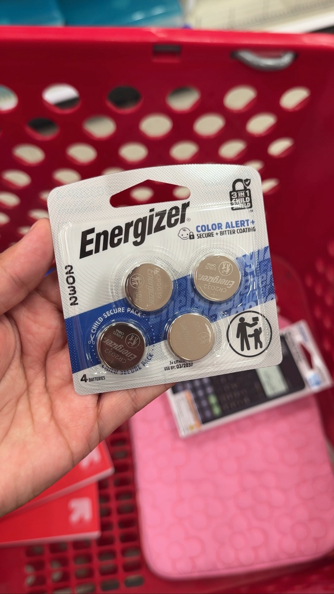 #ad #SponsoredByEnergizer @Energizer 3-in-1 Child Shield™️ Coin Lithium batteries are designed with safety in mind.#TargetPartner 

These coin lithium batteries come in a child resistant packaging. They also contain a non-toxic bitter coating to discourage children from swallowing them and prevent ingestion. In my opinion, the best part is their Color Alert technology which activates seconds after making contact with saliva. A blue dye will be released leaving the mouth and tongue blue which helps alert parents or caregivers to act fast.
