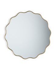 31.5in Round Scallop Mirror | Marshalls