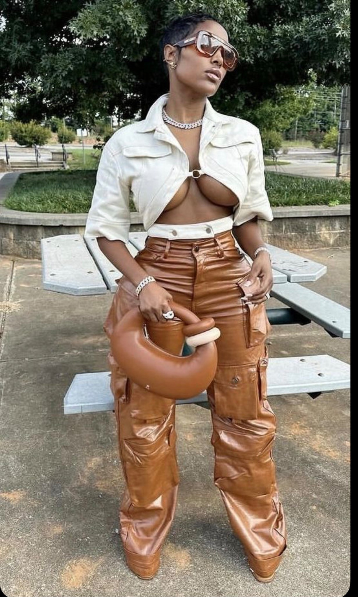 Fall outfit

When minimal effort meets maximum impact. 🤎
This is your sign to play with textures this season — faux leather, structured silhouettes, and statement accessories that do all the talking.

The cropped jacket, caramel cargo pants, and sculptural bag combo? Chef’s kiss.
It’s giving confident, clean, and luxury-coded — straight out of a fashion editor’s moodboard.

Shop the full look below: from the structured cream jacket to the high-waist brown leather pants and statement bag.

#LTKHalloween #LTKSeasonal #LTKStyleTip