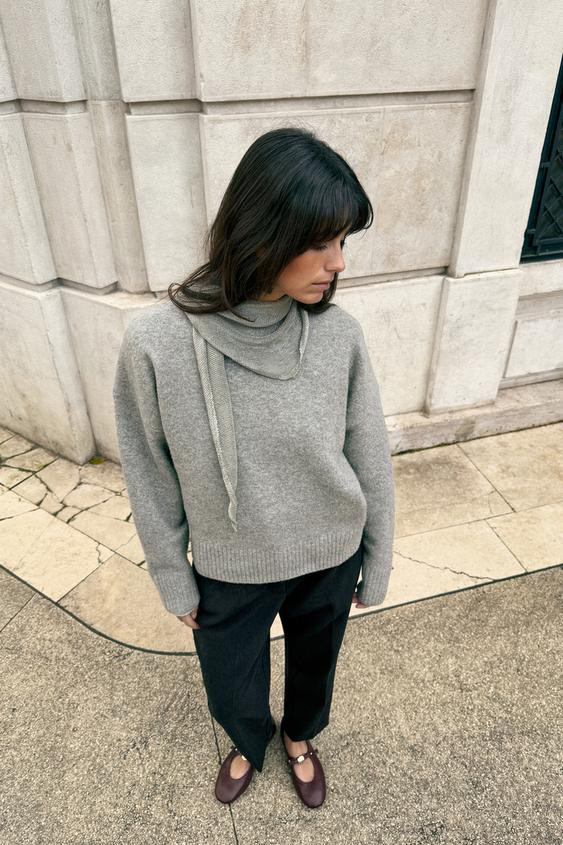 SOFT LEATHER BALLET FLATS | Zara US