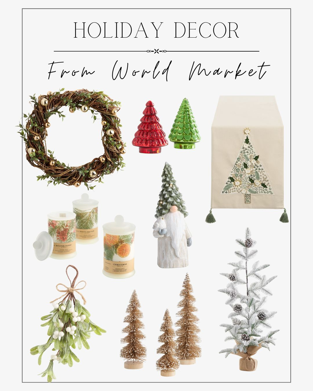 ❄️ Holiday Decor from World Market ❄️ 

 #LTKHoliday #LTKSeasonal #LTKHome