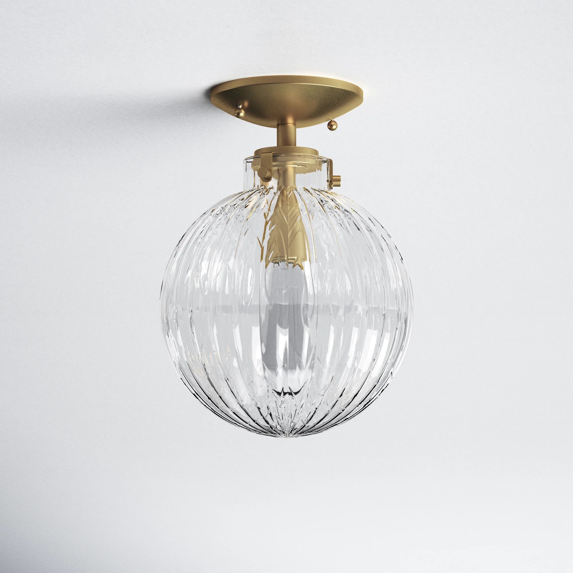 Geraldina Glass Semi Flush Mount | Wayfair North America